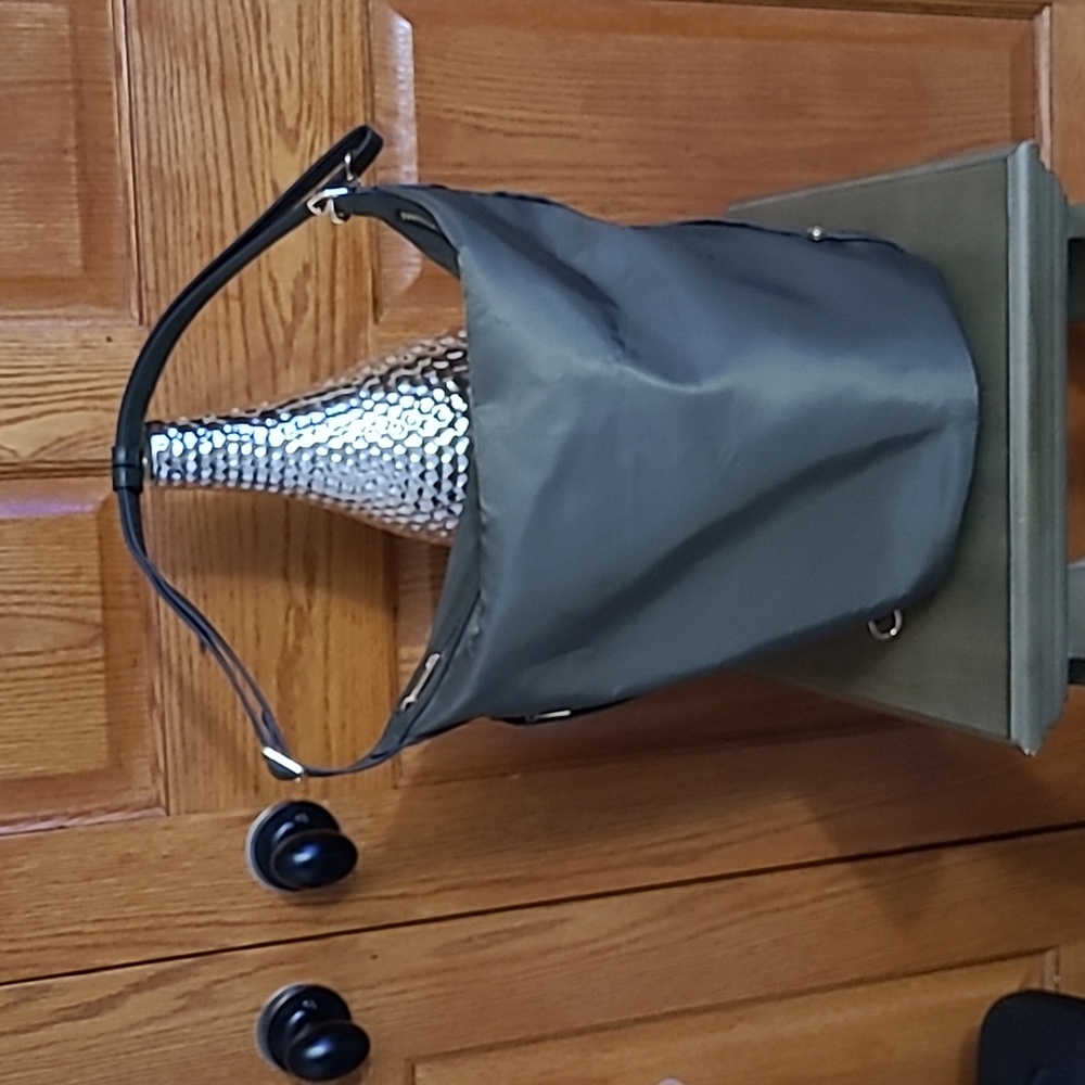 A New Day, medium, army green hobo bag